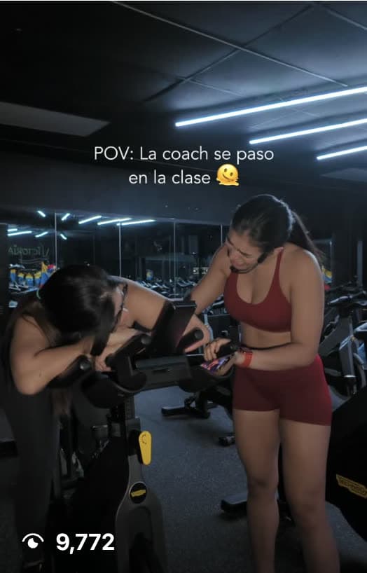 Instagram reel performance capture showing 9,772 views